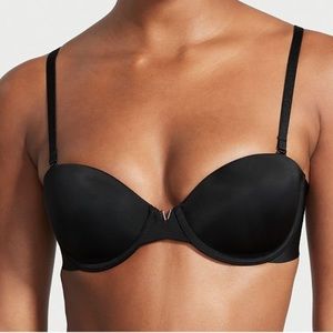 Victoria’s Secret Bra Bare Sexy Illusions Lightly-Lined Multi-Way Bra Black 34C